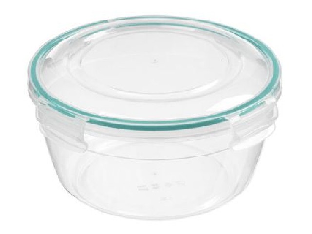 Контейнер для продуктов герметичный круглый 1,5л с замками (бесцветный)